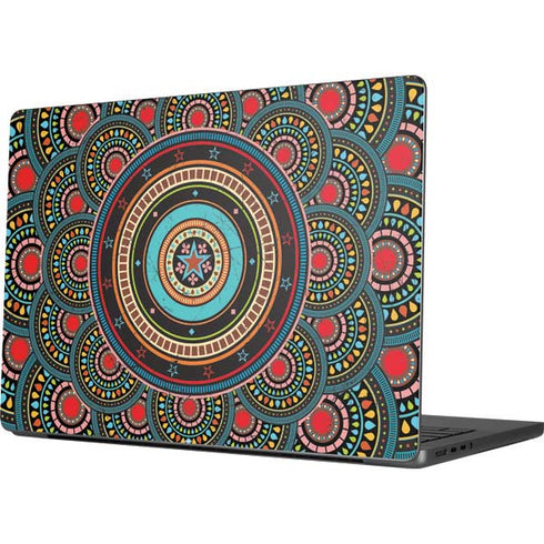 Infinite Circle Colored Apple MacBook Pro 14-inch Skin