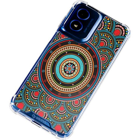 Infinite Circle Colored Moto G Play 4G (2024) Clear Case
