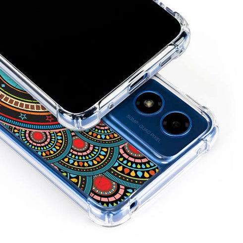 Infinite Circle Colored Moto G Play 4G (2024) Clear Case