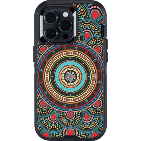 Infinite Circle Colored Otterbox Defender iPhone Skin