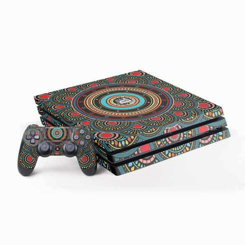 Infinite Circle Colored PlayStation PS4 Skins