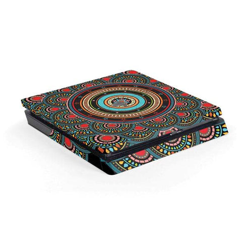 Infinite Circle Colored PS4 Slim Skin