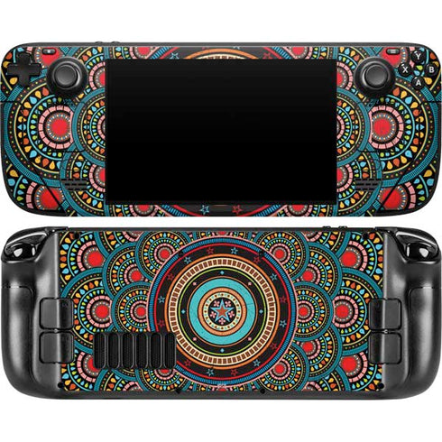 Infinite Circle Colored Steam Deck Handheld Gaming Computer OLED Skin