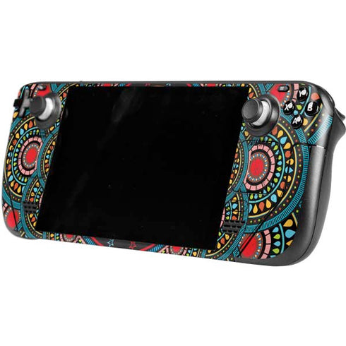 Infinite Circle Colored Steam Deck Handheld Gaming Computer OLED Skin