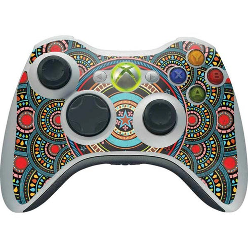 Infinite Circle Colored Xbox 360 Wireless Controller Skin
