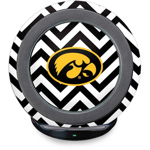 University of Iowa Hawkeyes Chevron Print Fast Charge Wireless Charging Stand Skin