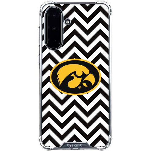 University of Iowa Hawkeyes Chevron Print Galaxy A36 5G Clear Case