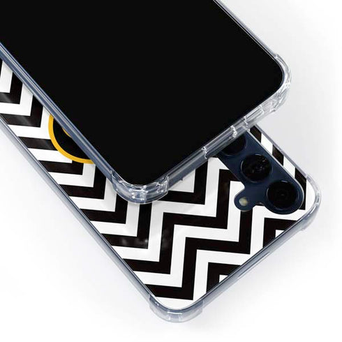 University of Iowa Hawkeyes Chevron Print Galaxy A55 5G Clear Case