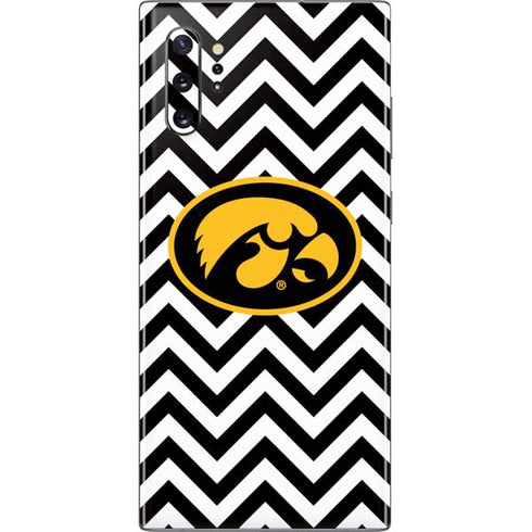 University of Iowa Hawkeyes Chevron Print Galaxy Note 10 Plus Skin