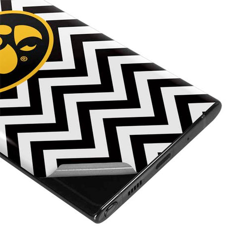 University of Iowa Hawkeyes Chevron Print Galaxy Note 10 Plus Skin
