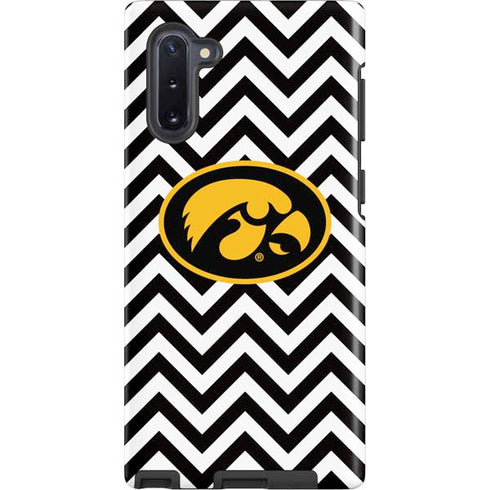 University of Iowa Hawkeyes Chevron Print Galaxy Cases
