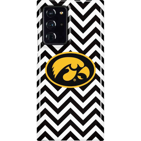 University of Iowa Hawkeyes Chevron Print Galaxy Cases