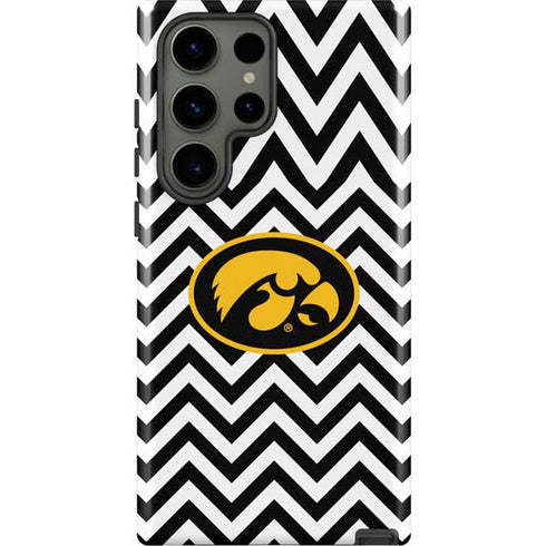 University of Iowa Hawkeyes Chevron Print Galaxy S23 Ultra Pro Case