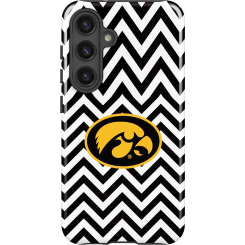 University of Iowa Hawkeyes Chevron Print Galaxy S25 Impact Case