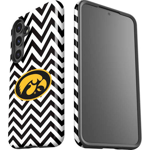 University of Iowa Hawkeyes Chevron Print Galaxy S25 Impact Case