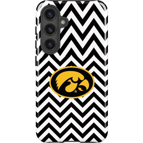 University of Iowa Hawkeyes Chevron Print Galaxy S25 Plus Impact Case