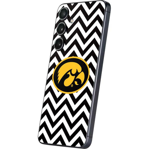 University of Iowa Hawkeyes Chevron Print Galaxy S25 Plus Skin