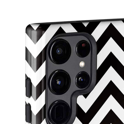 University of Iowa Hawkeyes Chevron Print Galaxy S25 Ultra Impact Case
