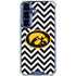 University of Iowa Hawkeyes Chevron Print Galaxy S25 Clear Case