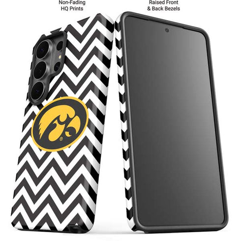 University of Iowa Hawkeyes Chevron Print Galaxy S26 Ultra Impact Case