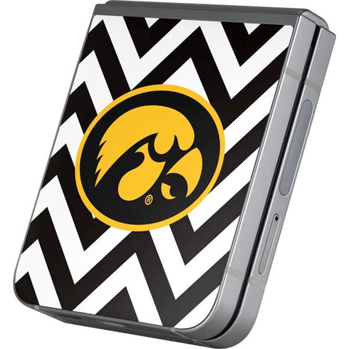University of Iowa Hawkeyes Chevron Print Galaxy Z Flip6 Skin