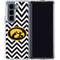University of Iowa Hawkeyes Chevron Print Galaxy Z Fold5 5G Clear Case