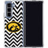 University of Iowa Hawkeyes Chevron Print Galaxy Z Fold5 5G Clear Case
