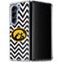 University of Iowa Hawkeyes Chevron Print Galaxy Z Fold5 5G Clear Case