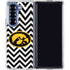 University of Iowa Hawkeyes Chevron Print Galaxy Z Fold6 Clear Case