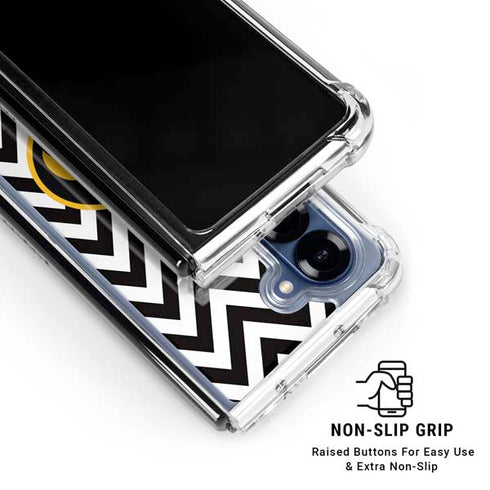 University of Iowa Hawkeyes Chevron Print Galaxy Z Fold6 Clear Case