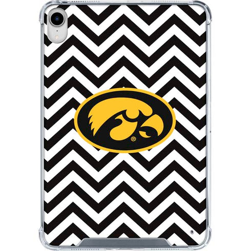 University of Iowa Hawkeyes Chevron Print iPad 11th Gen (2025) Clear Case