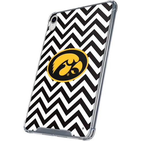 University of Iowa Hawkeyes Chevron Print iPad 11th Gen (2025) Clear Case