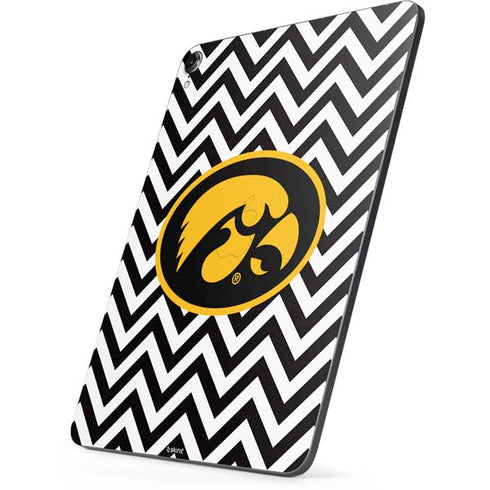 University of Iowa Hawkeyes Chevron Print Apple iPad Pro Skin