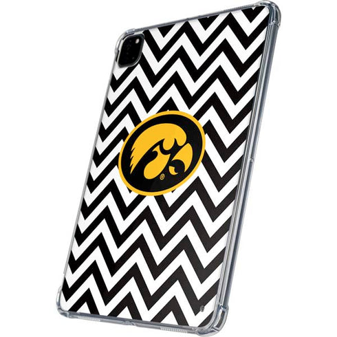University of Iowa Hawkeyes Chevron Print iPad Pro 11in (2024) Clear Case