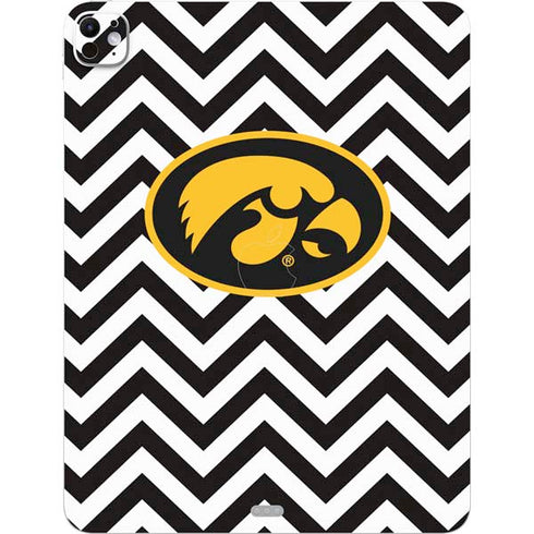 University of Iowa Hawkeyes Chevron Print iPad Pro 13in M4 (2024) Skin