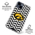 University of Iowa Hawkeyes Chevron Print iPhone 15 Clear Case