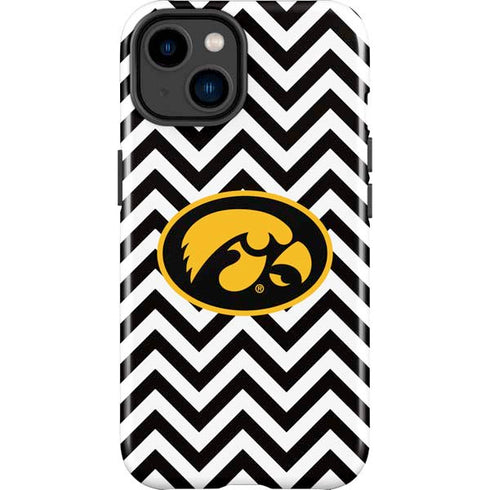 University of Iowa Hawkeyes Chevron Print iPhone 15 Impact Case