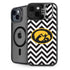 University of Iowa Hawkeyes Chevron Print iPhone 15 Kickstand Case