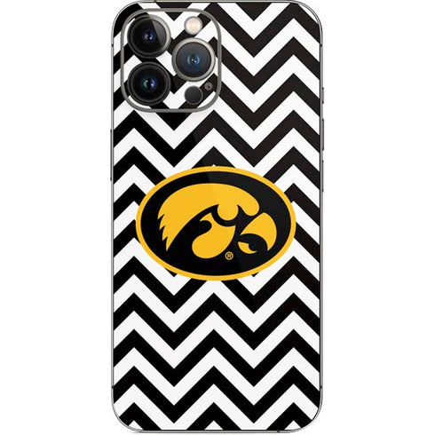 University of Iowa Hawkeyes Chevron Print iPhone 15 Pro Max Skin