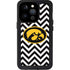 University of Iowa Hawkeyes Chevron Print iPhone 15 Pro Waterproof Case