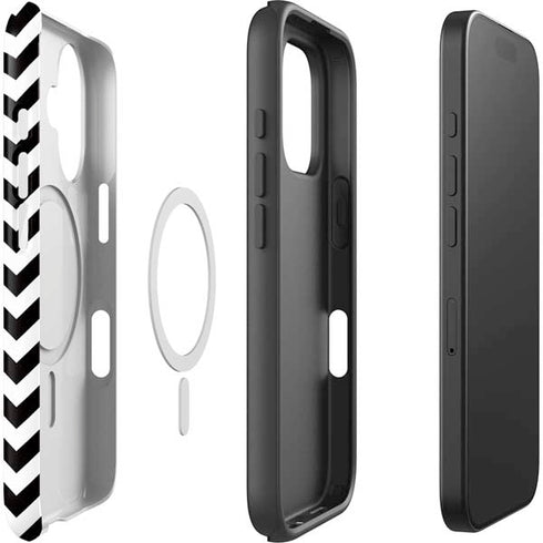 University of Iowa Hawkeyes Chevron Print iPhone 16 Magsafe Impact Case