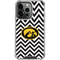 University of Iowa Hawkeyes Chevron Print iPhone 16 Pro Clear Case