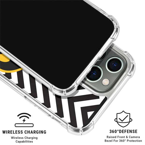 University of Iowa Hawkeyes Chevron Print iPhone 16 Pro Clear Case
