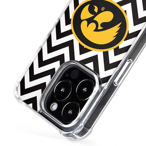 University of Iowa Hawkeyes Chevron Print iPhone 16 Pro MagSafe Case