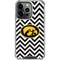 University of Iowa Hawkeyes Chevron Print iPhone 16 Pro Max Clear Case