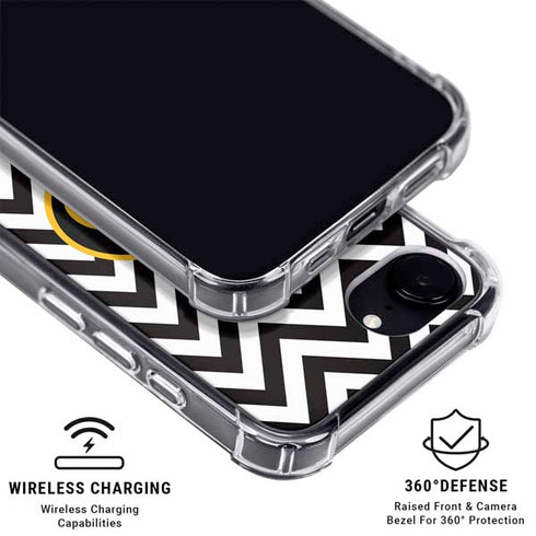 University of Iowa Hawkeyes Chevron Print iPhone 16e MagSafe Case