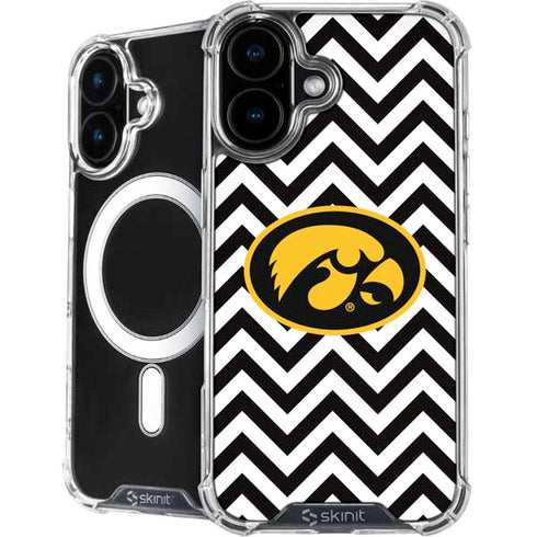 University of Iowa Hawkeyes Chevron Print iPhone 17 MagSafe Case