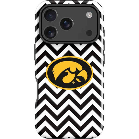 University of Iowa Hawkeyes Chevron Print iPhone 18 Pro Max Impact Case