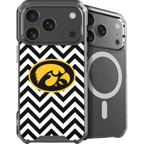 University of Iowa Hawkeyes Chevron Print iPhone 18 Pro Max MagSafe Case
