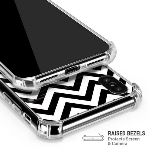 University of Iowa Hawkeyes Chevron Print iPhone X/XS Clear Case
